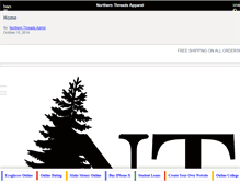 Tablet Screenshot of northernthreadsapparel.com